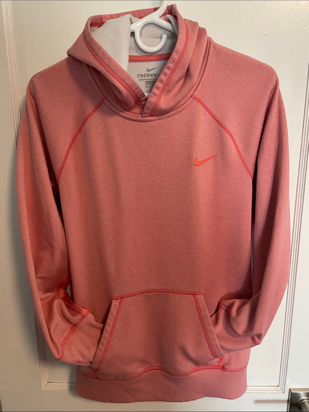 Nike Coral Pink Therma-FIT Pullover Hoodie